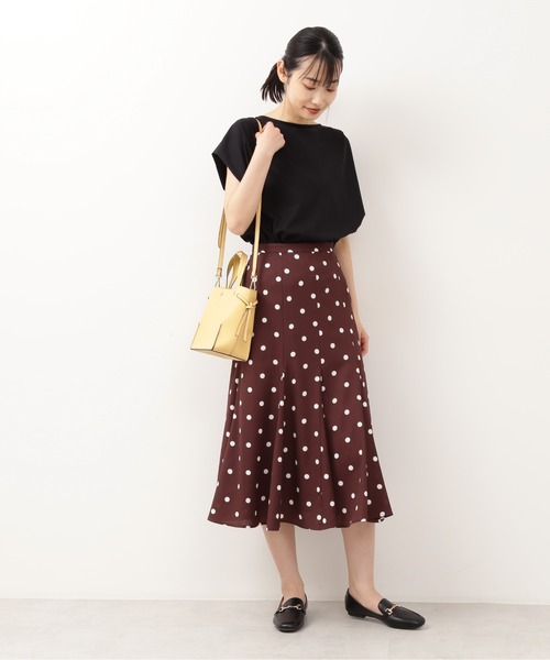 NATURAL BEAUTY BASIC（ナチュラルビューティーベーシック）の「サイドノットミディトート（トートバッグ・レディース・ベージュ/オフホワイト/ピンク/イエロー・ﾌﾘ-）」の13枚目の写真