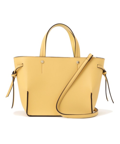 NATURAL BEAUTY BASIC（ナチュラルビューティーベーシック）の「サイドノットミディトート（トートバッグ・レディース・ベージュ/オフホワイト/ピンク/イエロー・ﾌﾘ-）」の21枚目の写真