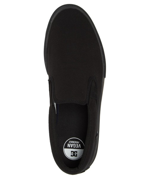 DC SHOES（ディーシーシューズ）の「MANUAL SLIP-ON/DCスニーカー（スリッポン）（スリッポン・メンズ・ブラック/ブラック×ホワイト・26cm/26.5cm/27cm/27.5cm/28cm/28.5cm/29cm/23cm/23.5cm/24.5cm/24cm/25cm）」の4枚目の写真