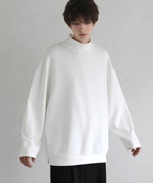 LILL | ハイポンチビッグシルエットモックハイネック長袖ドレープカットソー(Tシャツ/カットソー)