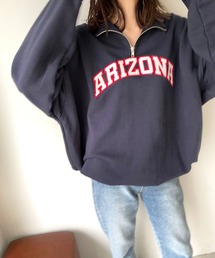 CANAL JEAN | via j(ヴィアジェイ) "ARIZONA"ハーフジップ裏毛プルオーバー(スウェット)