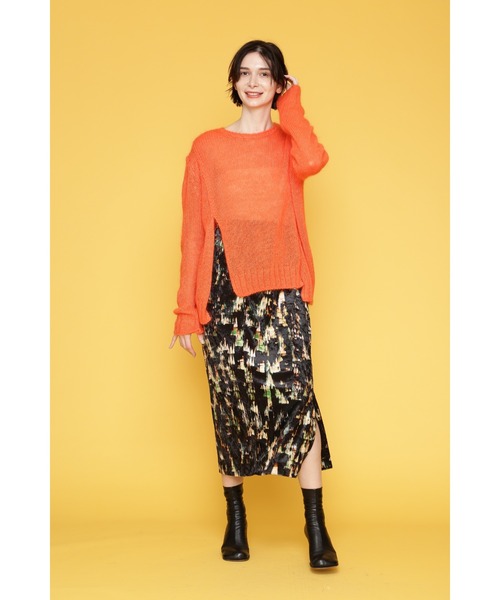 FLOML（フロム）の「【FLOML】アートプリントスカート（スカート・レディース・ブラック・38）」の15枚目の写真