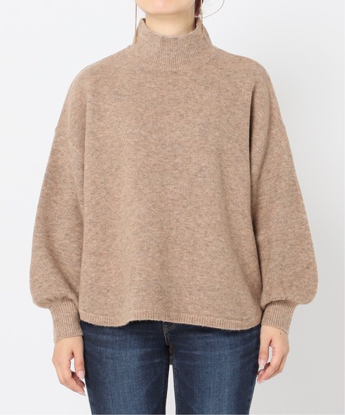 Simplicite（サンプリシテ）の「FOX MIX ラウンドテールチュニック◆（ニット/セーター・レディース・ライトグレー/ブラウン/グリーン/イエロー・FREE）」の22枚目の写真