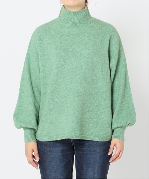 Simplicite（サンプリシテ）の「FOX MIX ラウンドテールチュニック◆（ニット/セーター・レディース・ライトグレー/ブラウン/グリーン/イエロー・FREE）」の12枚目の写真