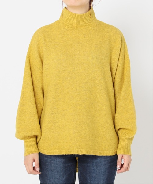 Simplicite（サンプリシテ）の「FOX MIX ラウンドテールチュニック◆（ニット/セーター・レディース・ライトグレー/ブラウン/グリーン/イエロー・FREE）」の17枚目の写真