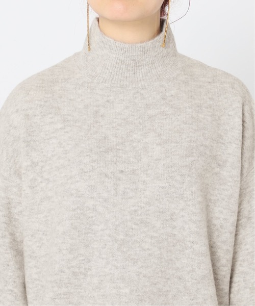 Simplicite（サンプリシテ）の「FOX MIX ラウンドテールチュニック◆（ニット/セーター・レディース・ライトグレー/ブラウン/グリーン/イエロー・FREE）」の10枚目の写真