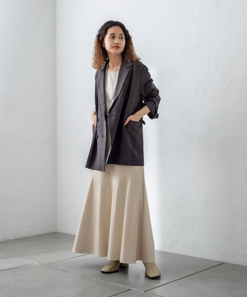 mystic（ミスティック）の「フェイクレザーマーメイドスカート（スカート・レディース・アイボリー/ブラック/ブラウン・1/2）」の4枚目の写真