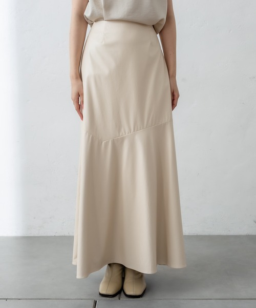 mystic（ミスティック）の「フェイクレザーマーメイドスカート（スカート・レディース・アイボリー/ブラック/ブラウン・1/2）」の8枚目の写真