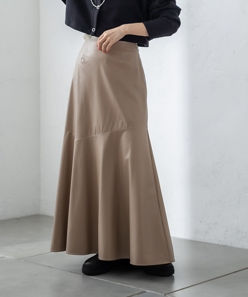 mystic（ミスティック）の「フェイクレザーマーメイドスカート（スカート・レディース・アイボリー/ブラック/ブラウン・1/2）」の19枚目の写真