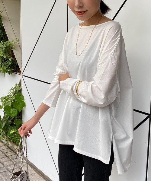 新品　Loungedress バックロゴシャツブルゾン　ホワイト　ラウンジドレス 新品 Loungedress バックロゴシャツブルゾン ホワイト ラウンジ