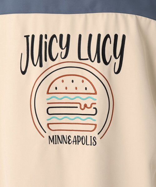 BASECONTROL(ベースコントロール)の「◆フードバック刺繍 BURGER ビッグシルエットシャツ(シャツ/ブラウス・レディース・アイボリー/ブラック/ベージュ/ライトブルー/ベージュ系・99)」の7枚目の写真