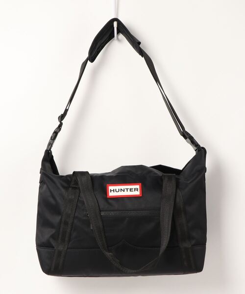 HUNTER（ハンター）の「《HUNTER》NYLON TOPCLIP TOTE MIDI（トートバッグ・メンズ・ブラック/ダークオリーブ/ピンク/ネイビー/ブラック×レッド/ブラック系その他・フリー）」の2枚目の写真