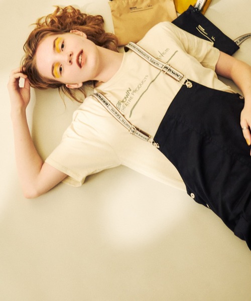 idem（イデム）の「Staff T-shirt【idem × BROWN THEATRE PRODUCTS】（Tシャツ/カットソー・レディース・ホワイト/ブラック/ベージュ・FREE）」の3枚目の写真