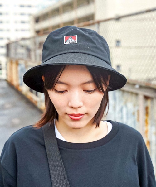 BEN DAVIS（ベンデイビス）の「【BEN DAVIS/ベンデイビス】ワンポイントロゴ　クラシックバケットハット8630　サイズ調整機能付　レオパード柄（ハット・メンズ・イエロー/ライトベージュ/ブラック/ホワイト/チャコールグレー・FREE）」の7枚目の写真