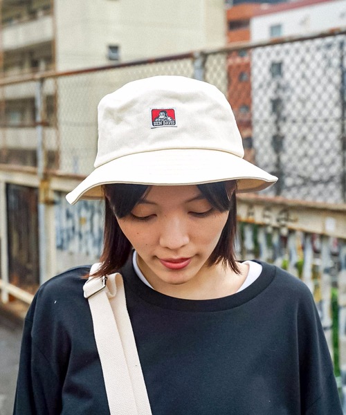 BEN DAVIS（ベンデイビス）の「【BEN DAVIS/ベンデイビス】ワンポイントロゴ　クラシックバケットハット8630　サイズ調整機能付　レオパード柄（ハット・メンズ・イエロー/ライトベージュ/ブラック/ホワイト/チャコールグレー・FREE）」の19枚目の写真