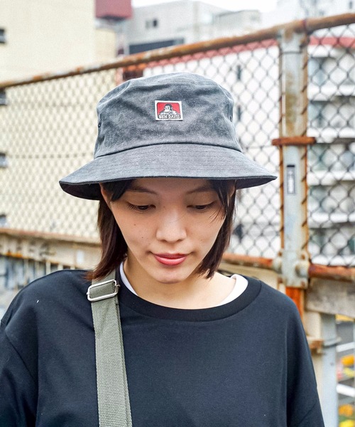 BEN DAVIS（ベンデイビス）の「【BEN DAVIS/ベンデイビス】ワンポイントロゴ　クラシックバケットハット8630　サイズ調整機能付　レオパード柄（ハット・メンズ・イエロー/ライトベージュ/ブラック/ホワイト/チャコールグレー・FREE）」の13枚目の写真