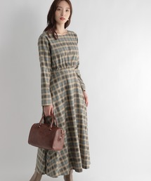 Andemiu | チェックフレア2WAYワンピース228127(ワンピース)