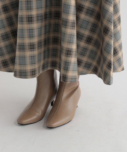 Andemiu(アンデミュウ)の「チェックフレア2WAYワンピース228127(ワンピース・レディース・ブラウン/ブルー/キャメル/オフホワイト/ダークブラウン/ライトブルー・SMALL/MEDIUM)」の9枚目の写真