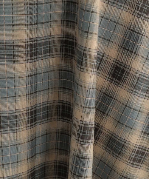 Andemiu(アンデミュウ)の「チェックフレア2WAYワンピース228127(ワンピース・レディース・ブラウン/ブルー/キャメル/オフホワイト/ダークブラウン/ライトブルー・SMALL/MEDIUM)」の18枚目の写真