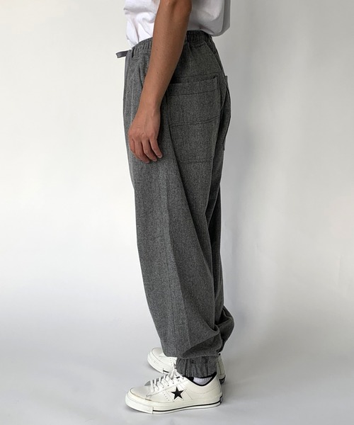 BROOKLYN OVERALL（ブルックリンオーバーオール）の「ストレッチフラノイージーパンツ（その他パンツ・メンズ・グレー/ブラウン・MEDIUM/LARGE）」の9枚目の写真