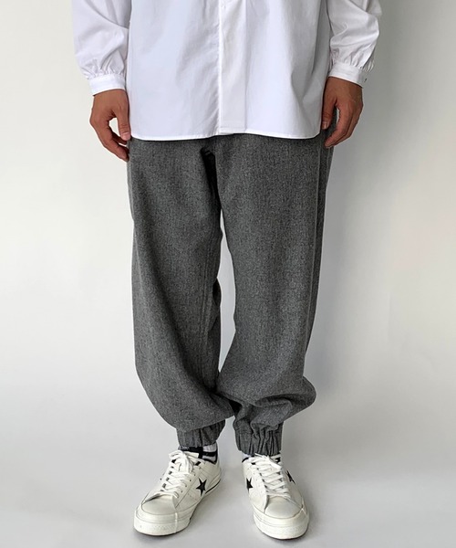 BROOKLYN OVERALL（ブルックリンオーバーオール）の「ストレッチフラノイージーパンツ（その他パンツ・メンズ・グレー/ブラウン・MEDIUM/LARGE）」の5枚目の写真