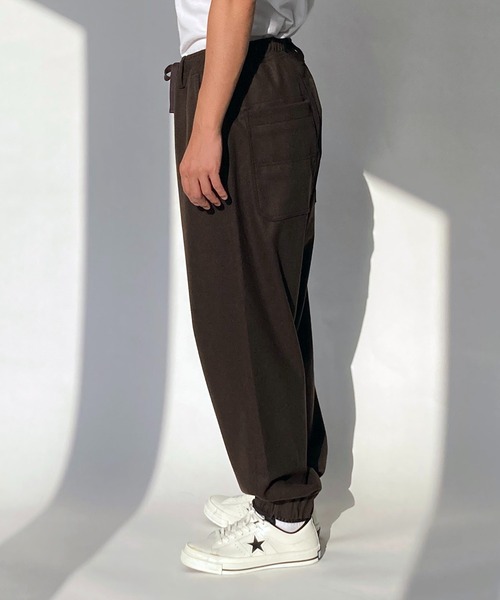 BROOKLYN OVERALL（ブルックリンオーバーオール）の「ストレッチフラノイージーパンツ（その他パンツ・メンズ・グレー/ブラウン・MEDIUM/LARGE）」の15枚目の写真