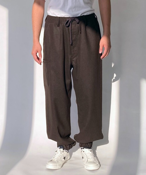 BROOKLYN OVERALL（ブルックリンオーバーオール）の「ストレッチフラノイージーパンツ（その他パンツ・メンズ・グレー/ブラウン・MEDIUM/LARGE）」の14枚目の写真