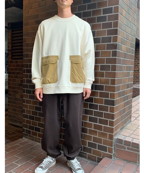 BROOKLYN OVERALL（ブルックリンオーバーオール）の「ストレッチフラノイージーパンツ（その他パンツ・メンズ・グレー/ブラウン・MEDIUM/LARGE）」の20枚目の写真