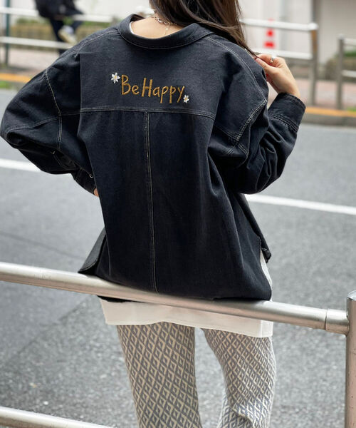 FREDY&GLOSTER(フレディアンドグロスター)の「Be happy 刺繍シャツ(シャツ/ブラウス・レディース・オリーブ/アイボリー/ブラック・38)」の22枚目の写真