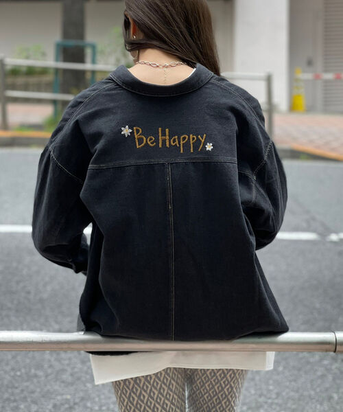 FREDY&GLOSTER(フレディアンドグロスター)の「Be happy 刺繍シャツ(シャツ/ブラウス・レディース・オリーブ/アイボリー/ブラック・38)」の15枚目の写真