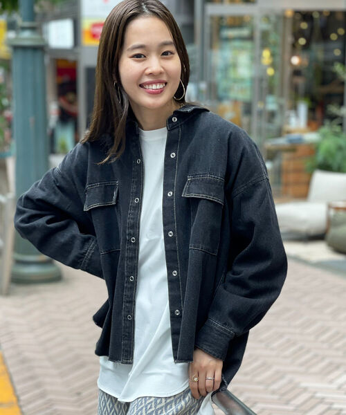 FREDY&GLOSTER(フレディアンドグロスター)の「Be happy 刺繍シャツ(シャツ/ブラウス・レディース・オリーブ/アイボリー/ブラック・38)」の19枚目の写真