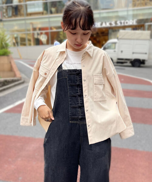 FREDY&GLOSTER(フレディアンドグロスター)の「Be happy 刺繍シャツ(シャツ/ブラウス・レディース・オリーブ/アイボリー/ブラック・38)」の20枚目の写真