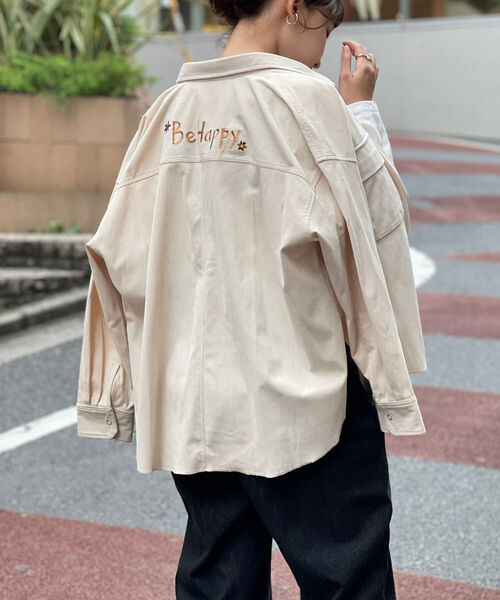 FREDY&GLOSTER(フレディアンドグロスター)の「Be happy 刺繍シャツ(シャツ/ブラウス・レディース・オリーブ/アイボリー/ブラック・38)」の10枚目の写真