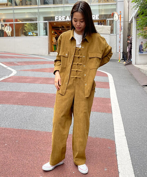 FREDY&GLOSTER(フレディアンドグロスター)の「Be happy 刺繍シャツ(シャツ/ブラウス・レディース・オリーブ/アイボリー/ブラック・38)」の7枚目の写真