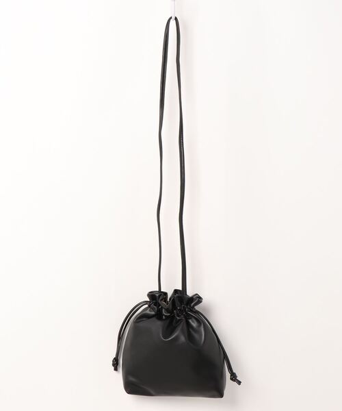 cache cache（カシュ カシュ）の「カシュカシュ cachecache / ギンガムチェックトート付き巾着ショルダー（ショルダーバッグ・レディース・シルバー/ブラック/ベージュ系その他/ゴールド・FREE）」の6枚目の写真