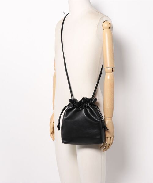 cache cache（カシュ カシュ）の「カシュカシュ cachecache / ギンガムチェックトート付き巾着ショルダー（ショルダーバッグ・レディース・シルバー/ブラック/ベージュ系その他/ゴールド・FREE）」の7枚目の写真