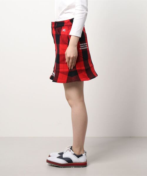 パーリーゲイツ ストレッチ入り バッファロー チェック ロゴ パンツ 4