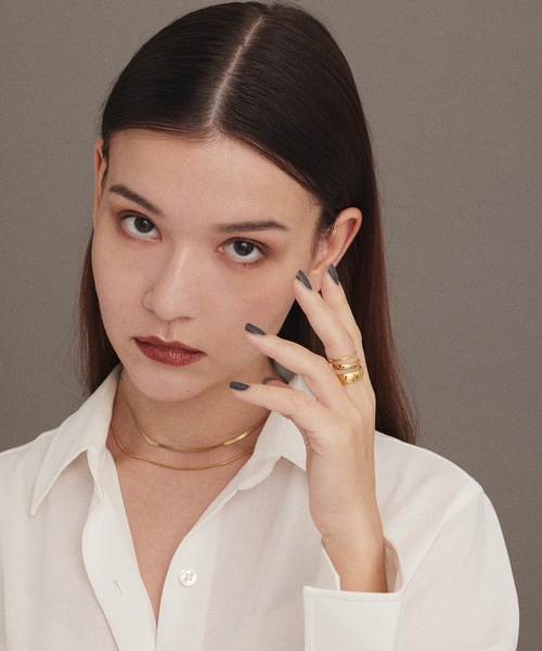 CENE(セネ)の「【CENE】セネ/ 2mmスネークチェーン ネックレス(ネックレス・レディース・シルバー/ゴールド/ピンクゴールド・FREE)」の7枚目の写真