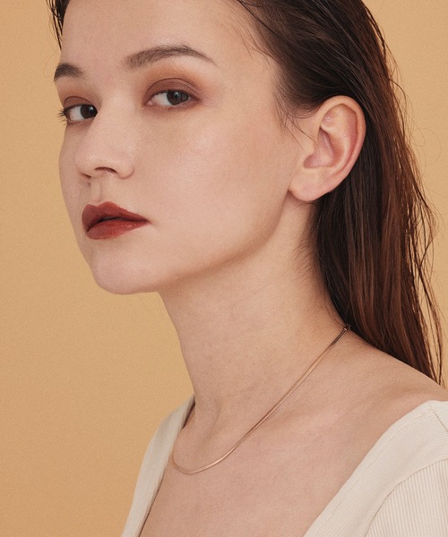 CENE(セネ)の「【CENE】セネ/ 2mmスネークチェーン ネックレス(ネックレス・レディース・シルバー/ゴールド/ピンクゴールド・FREE)」の4枚目の写真