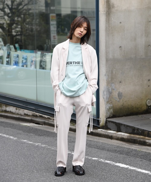 SUPERTHANKS(スーパーサンクス)の「サイドフラップポケットストレートパンツ■セットアップ対応■(ユニセックス)(その他パンツ・メンズ・ブラック/クリーム/サックスブルー/ベージュ・M/L/S)」の6枚目の写真