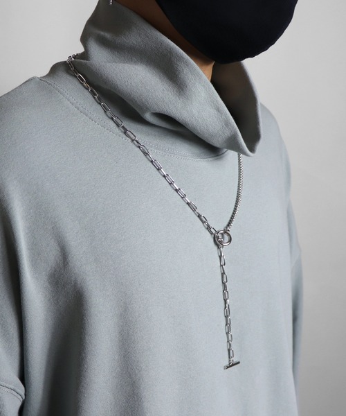 Confirm（コンファーム）の「Confirm / コンファーム チェーン×チェーンネックレス（ネックレス・メンズ・グレー・FREE）」の3枚目の写真