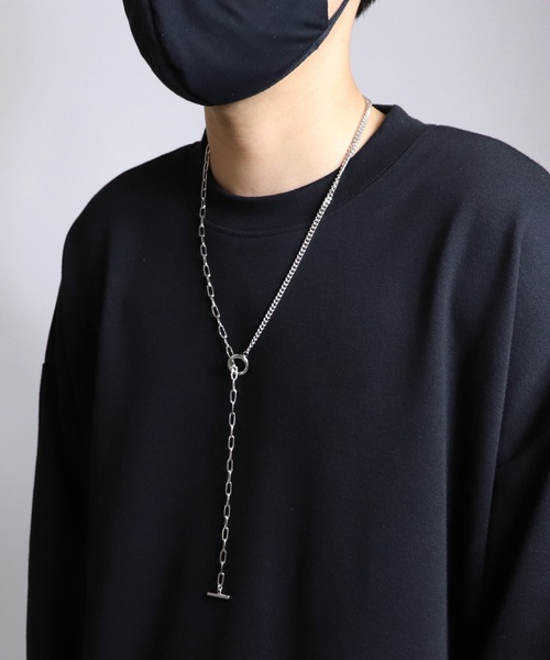 Confirm（コンファーム）の「Confirm / コンファーム チェーン×チェーンネックレス（ネックレス・メンズ・グレー・FREE）」の6枚目の写真