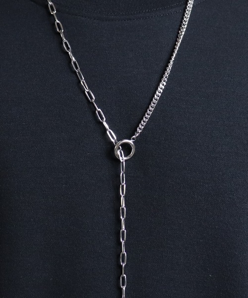 Confirm（コンファーム）の「Confirm / コンファーム チェーン×チェーンネックレス（ネックレス・メンズ・グレー・FREE）」の8枚目の写真