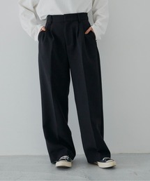 flaner | ハイウエストストレートスラックス【ユニセックス対応】(その他パンツ)