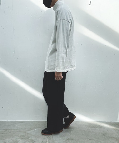 flaner(フラネ)の「ハイウエストストレートスラックス【ユニセックス対応】(その他パンツ・レディース・ブラック・SMALL/MEDIUM/LARGE)」の13枚目の写真