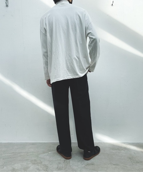 flaner(フラネ)の「ハイウエストストレートスラックス【ユニセックス対応】(その他パンツ・レディース・ブラック・SMALL/MEDIUM/LARGE)」の14枚目の写真