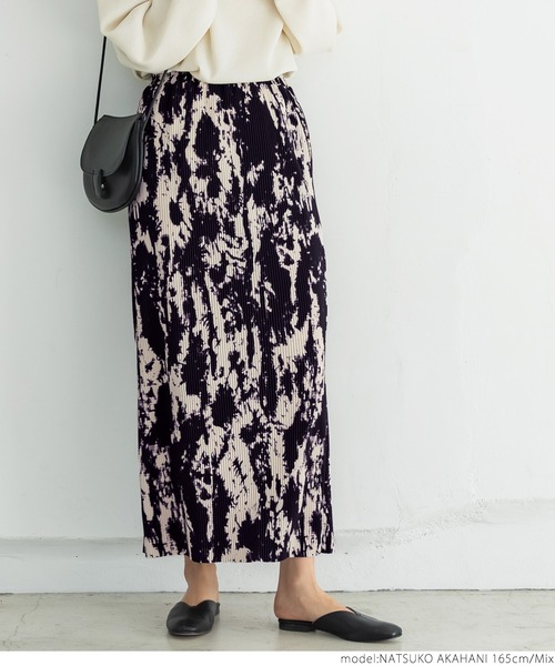 coca(coca)(コカ)の「大人タイダイ細プリーツスカート(スカート・レディース・その他・ONE SIZE)」の5枚目の写真