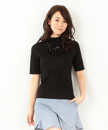 Ray BEAMS | Ray BEAMS / ポンチハーフスリーブ ハイネック(Tシャツ/カットソー)