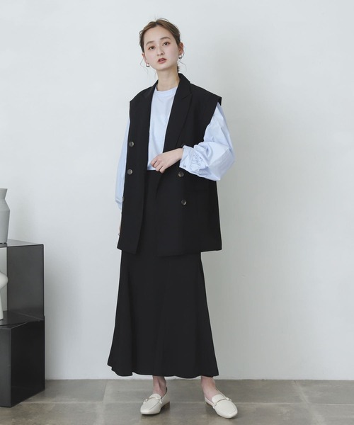 SENSE OF PLACE by URBAN RESEARCH（センスオブプレイスバイアーバンリサーチ）の「ボリュームスリーブブラウス（シャツ/ブラウス・レディース・ライトブルー/オフホワイト/オレンジ・ONE）」の3枚目の写真