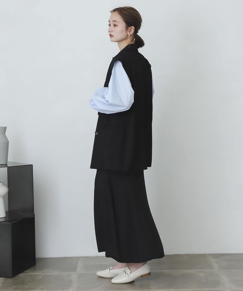 SENSE OF PLACE by URBAN RESEARCH（センスオブプレイスバイアーバンリサーチ）の「ボリュームスリーブブラウス（シャツ/ブラウス・レディース・ライトブルー/オフホワイト/オレンジ・ONE）」の4枚目の写真